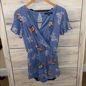 Romper with floral pattern